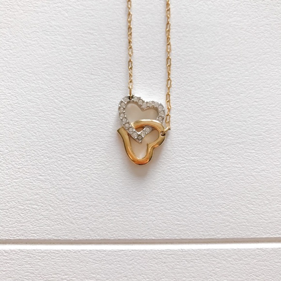 Swarovski Double Heart Necklace - Picture 2 of 3